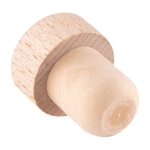 Bouchon de bouteille de vin en bois avec logo imprimé Beech couleur naturel sixième vue