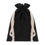 Sac de présentation à cordon en velours Velvet Treasure couleur noir