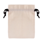 Pochette d'emballage avec fermeture cordon 140 g/m2 Cover Small couleur noir troisième vue