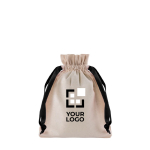 Pochette d'emballage avec fermeture cordon 140 g/m2 Cover Small avec zone d'impression