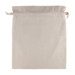 Grand sac avec fermeture à cordon en coton 75 g/m2 CarryAll couleur naturel deuxième vue