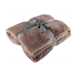 Plaid publicitaire en tissu doux et chaud de haute qualité Couch couleur taupe deuxième vue