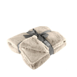 Plaid personnalisable pour entreprise en tissu doux de haute qualité avec zone d'impression