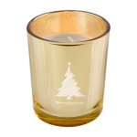 Bougie personnalisée et cire dans un verre doré Celebration couleur doré cinquième vue