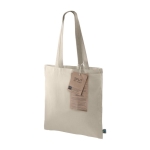 Tote bag issu du commerce équitable 140 g/m2 Eco Plus FairTrade couleur naturel deuxième vue