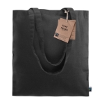 Sac issu du commerce équitable 180 g/m2 Flyca FairTrade Black couleur noir deuxième vue
