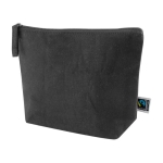Trousse de toilette noire en coton équitable 280 g/m² FairTrade Black couleur noir troisième vue