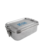 Lunch box en acier inox avec fermoirs anti-fuites 700ml Strong avec zone d'impression