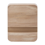 Support pour téléphone carré en bambou pour le bureau couleur bois troisième vue