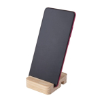 Support pour téléphone carré en bambou pour le bureau couleur bois quatrième vue