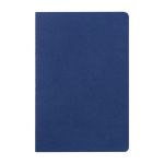Carnet personnalisé en carton A5 avec des pages lignées Journal Color couleur bleu première vue