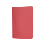Carnet A5 à couverture en carton avec pages lignées couleur crème couleur rouge