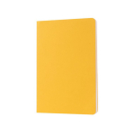 Carnet A5 à couverture en carton avec pages lignées couleur crème couleur jaune