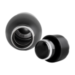Gourde publicitaire avec fonction thermos 750ml couleur noir vue détaillée