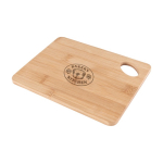 Planche à découper en bambou promotionnelle avec logo Petit Suisse couleur naturel cinquième vue