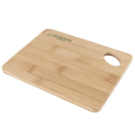 Planche de cuisine en bambou avec trou découpé dans l’angle couleur naturel sixième vue