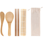 Kit sushi 5 pièces avec logo entreprise Sushi couleur beige première vue