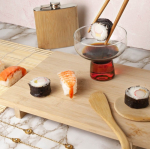 Kit sushi 5 pièces avec logo entreprise Sushi couleur beige