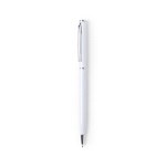 Stylos publicitaires en aluminium à encre bleue Vip Colors couleur blanc première vue