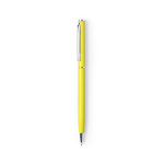 Stylos publicitaires en aluminium à encre bleue Vip Colors couleur jaune première vue