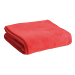 Plaid personnalisé pas cher en polaire 180 g/m² couleur rouge