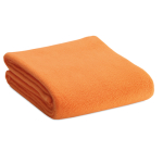 Plaid personnalisé pas cher en polaire 180 g/m² couleur orange
