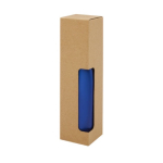 Gourde thermos personnalisées en acier 500ml Lifestyle Premium couleur bleu roi deuxième vue avec boîte