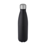 Gourde thermos personnalisées en acier 500ml Lifestyle Premium couleur noir/gris