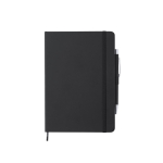 Carnet avec stylo et couverture en similicuir A5 pages lignées Hemming couleur noir première vue