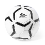 Ballon de football publicitaire à offrir couleur blanc/noir deuxième vue