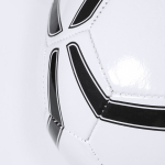 Ballon de football publicitaire à offrir couleur blanc/noir troisième vue