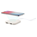 Base de charge  sans fil carrée en paille de blé Natural Pad deuxième vue