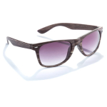 Lunettes publicitaires effet bois avec logo sur la branche PineTree