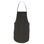 Tablier avec une poche avant aux couleurs vives 80 g/m2 Basic Style couleur noir