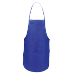 Tablier avec une poche avant aux couleurs vives 80 g/m2 Basic Style couleur bleu