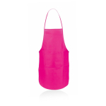Tablier avec une poche avant aux couleurs vives 80 g/m2 Basic Style couleur fuchsia première vue