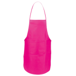Tablier avec une poche avant aux couleurs vives 80 g/m2 Basic Style couleur fuchsia