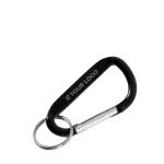 Porte-clés personnalisés pas cher en alu avec style mousqueton Aluclip avec zone d'impression