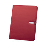 Portefeuille microfibre douce avec feuilles lisses et des porte-cartes couleur rouge première vue