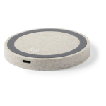 Chargeurs sans fil eco avec base antidérapante Natural Round Fast couleur naturel première vue