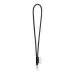 Cordon tubulaire étiquette imprimée livraison 5-7 jours Tube Classic couleur noir