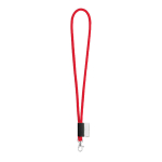 Cordon tubulaire étiquette imprimée livraison 5-7 jours Tube Classic couleur rouge