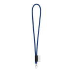 Cordon tubulaire étiquette imprimée livraison 5-7 jours Tube Classic couleur bleu marine