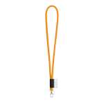 Cordon tubulaire étiquette imprimée livraison 5-7 jours Tube Classic couleur orange fluorescent