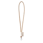 Lanyard en liège avec étiquette imprimée 4-6 jours livraison Tube Cork couleur naturel