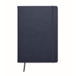 Carnet avec papier recyclé et couverture PU A5 rayées Notes Reciclo couleur bleu