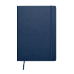 Carnet avec papier recyclé et couverture PU A5 rayées Notes Reciclo couleur bleu sixième vue