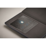 Carnet écologique personnalisé avec des graines A5 pages lignées Grow couleur bleu quatrième vue photographique