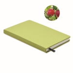 Carnet écologique personnalisé avec des graines A5 pages lignées Grow couleur vert lime