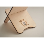 Support pour portable en bois de 2 pièces avec graines de pin Birch couleur bois cinquième vue photographique